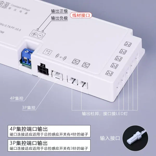 220V转12V24V酒柜衣柜橱柜灯专用开关电源杜邦接口感应灯带变压器 - 图片 2
